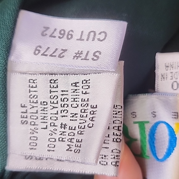 Colors Dress Stone Mesh Top Homecoming Dress Style#2779 in Deep Green EUC - Picture 9 of 10